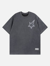 T-shirt imprimé étoiles irrégulières